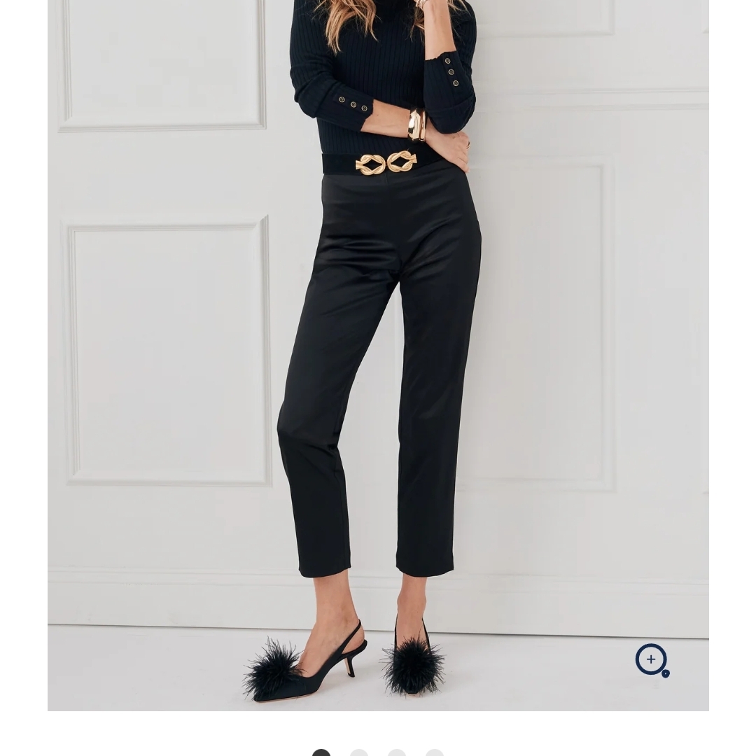 J. Mclaughlin Calliope Black Cropped Pants Sz2 Lnwot